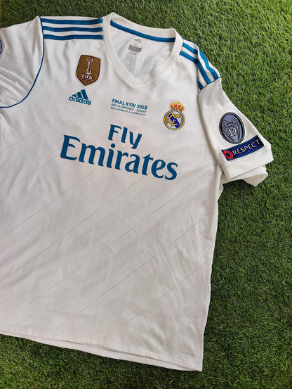Cristiano Ronaldo Str. XL Real Madrid Hjemmebanetrøje (2017/18) Real Madrid vs Liverpool – 26. maj 2018