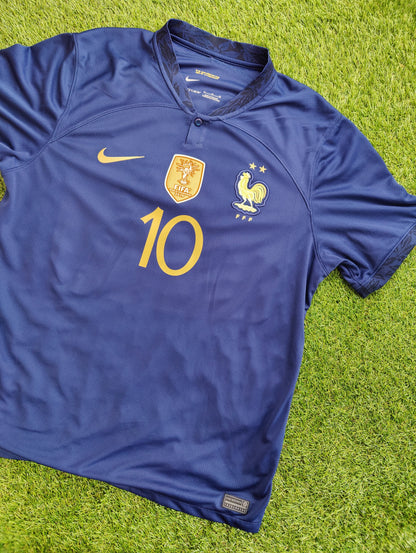 Kylian Mbappé Str. XL Frankrig Hjemmebanetrøje – (VM 2022)