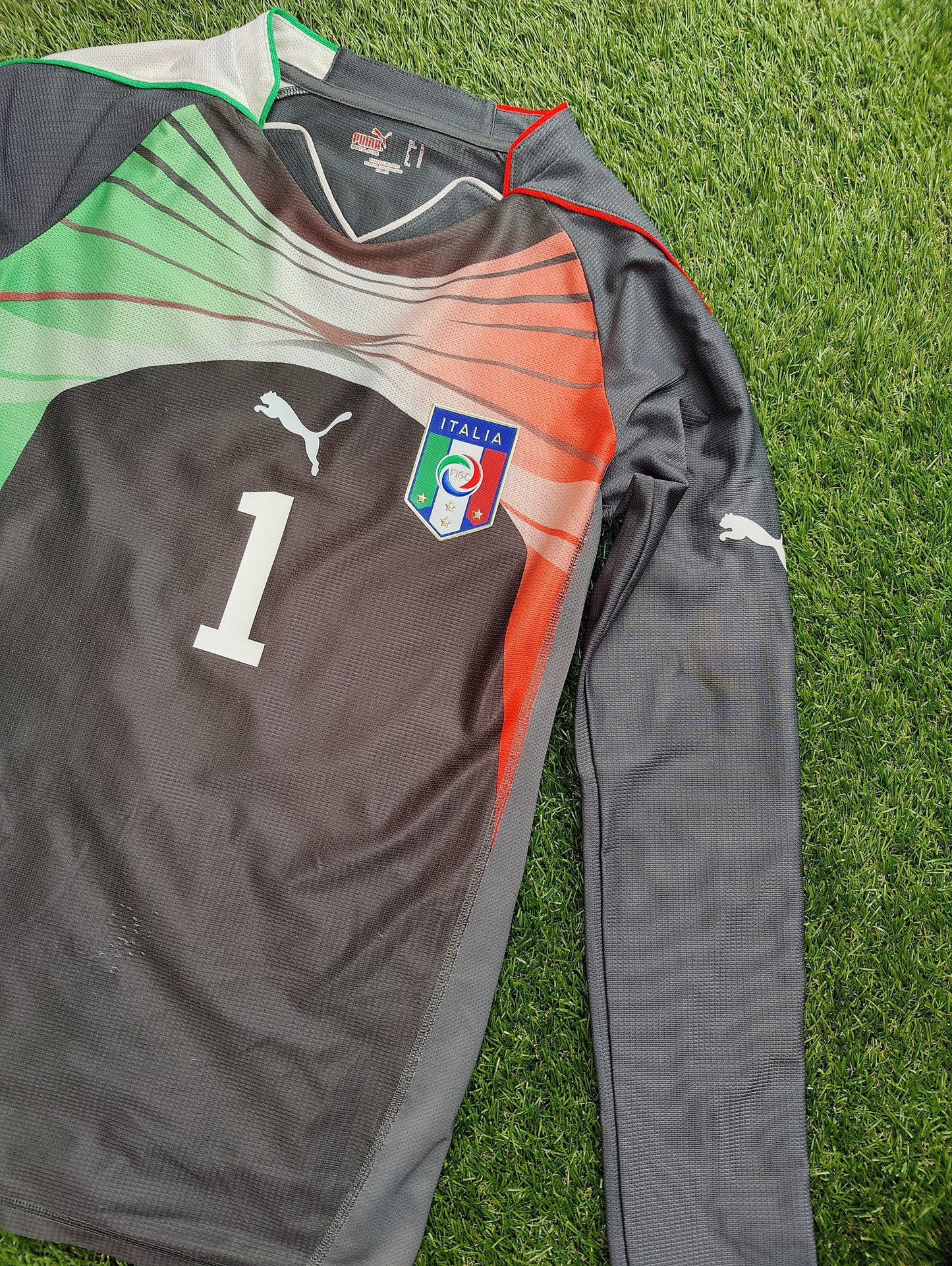 Gianluigi Buffon Str. Medium (M) Italien Målmandstrøje – (VM 2010)