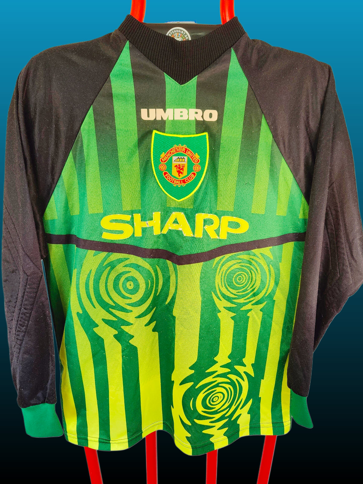 Peter Schmeichel Manchester United Målmandstrøje – Str. M (1997/98)