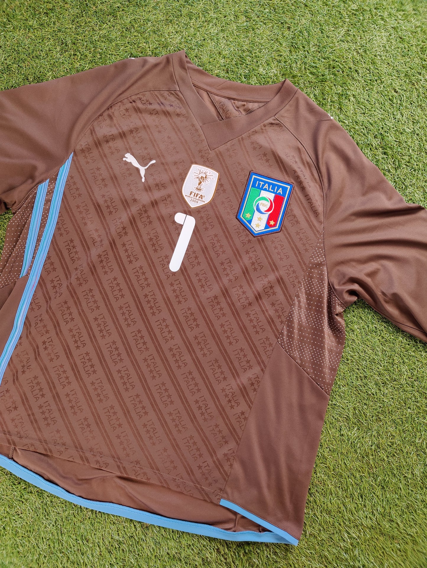 Gianluigi Buffon Str. M Italien Målmandstrøje (Confederations Cup 2009)