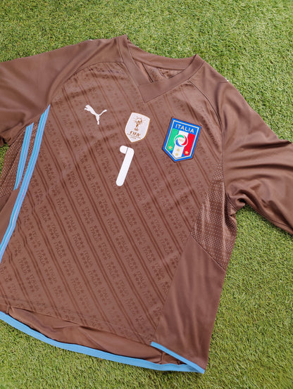 Gianluigi Buffon Str. M Italien Målmandstrøje (Confederations Cup 2009)
