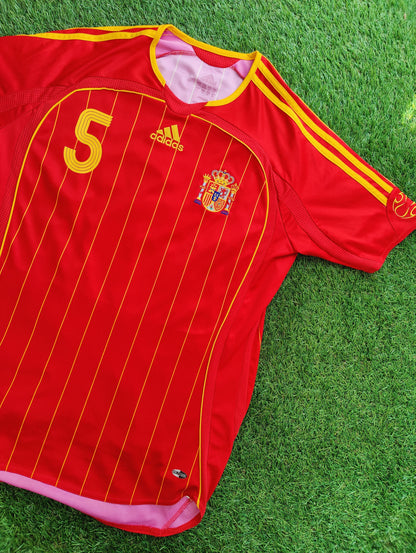 Carles Puyol Str. Medium (M) Spanien Hjemmebanetrøje – (VM 2006)