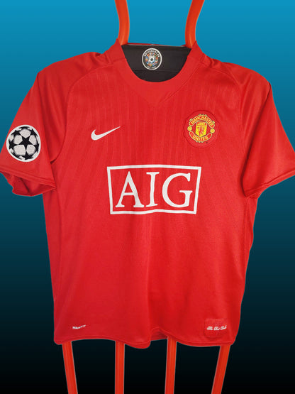 Cristiano Ronaldo Manchester United Hjemmebanetrøje – Str. M (2007/08)