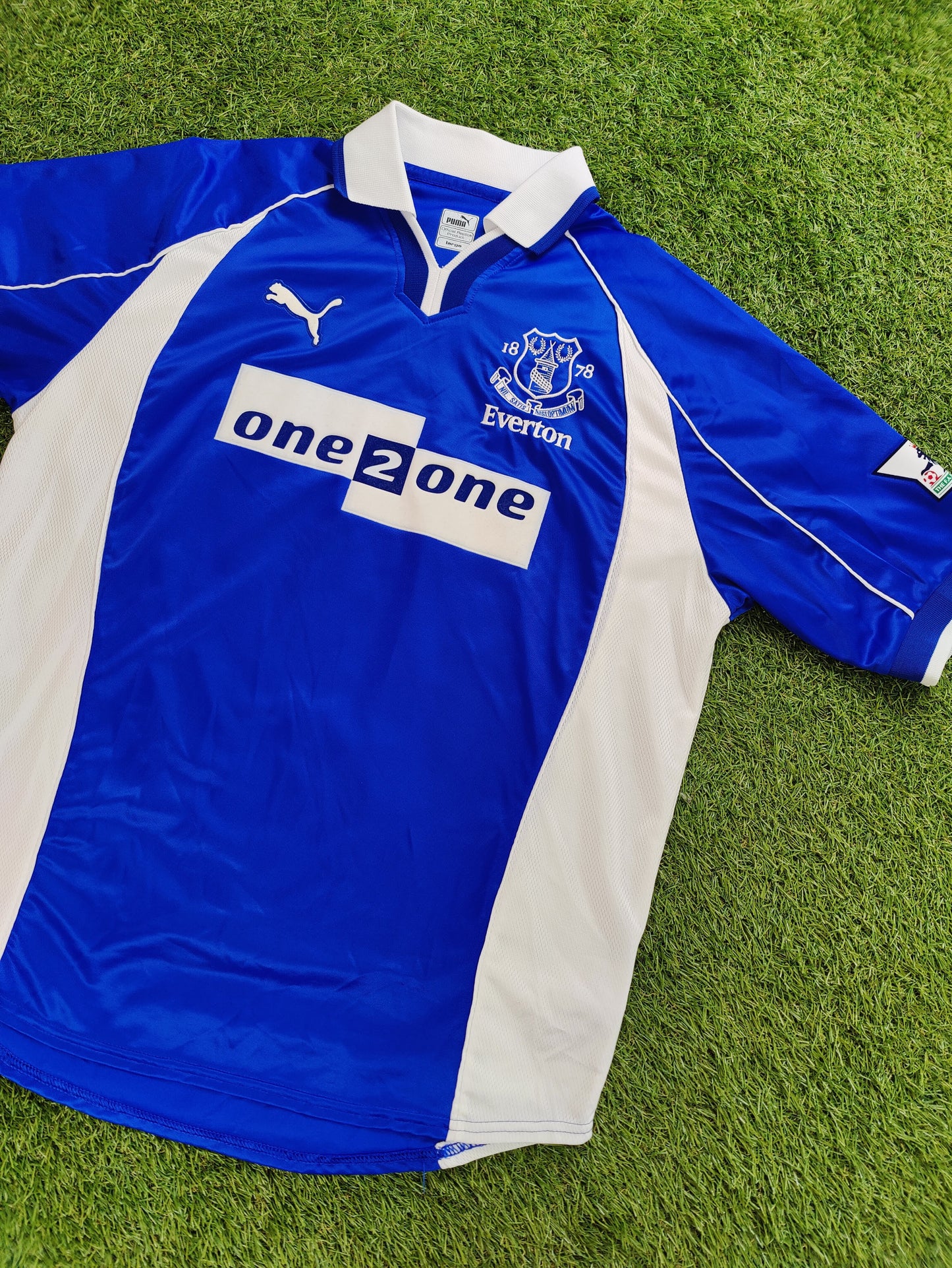 Thomas Gravesen Str. L Everton Hjemmebanetrøje (2001/02)