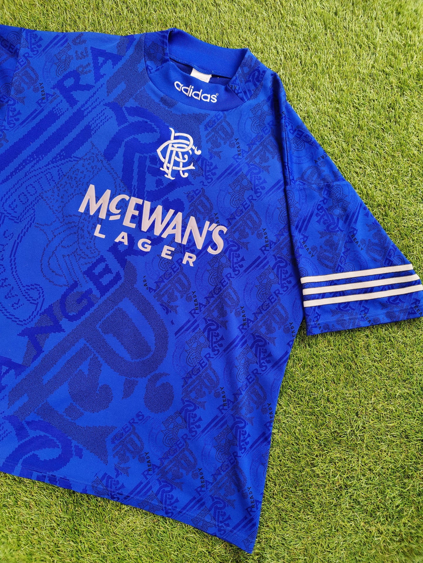 Brian Laudrup Str. M Rangers Hjemmebanetrøje – (1994/96)