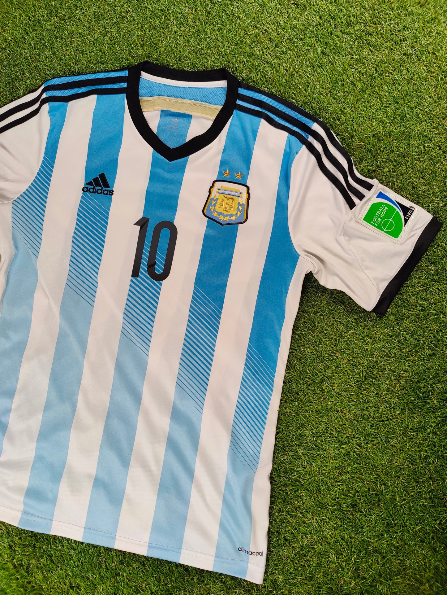 Lionel Messi Str. M Argentina Hjemmebanetrøje (VM 2014)