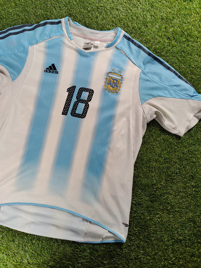 Lionel Messi Str. L Argentina Hjemmebanetrøje (2004)