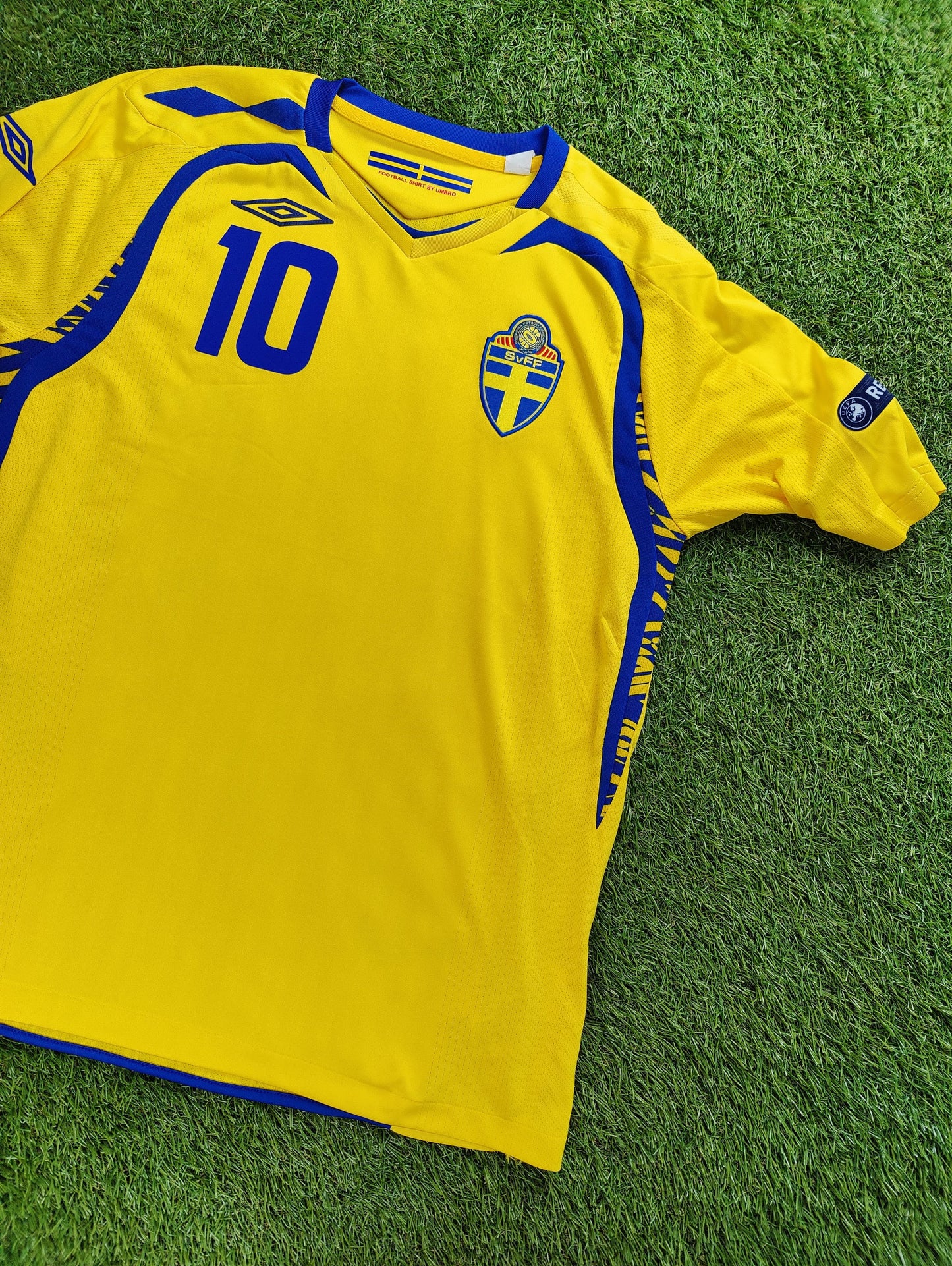 Zlatan Ibrahimović Str. M Sverige Hjemmebanetrøje (Euro 2008)