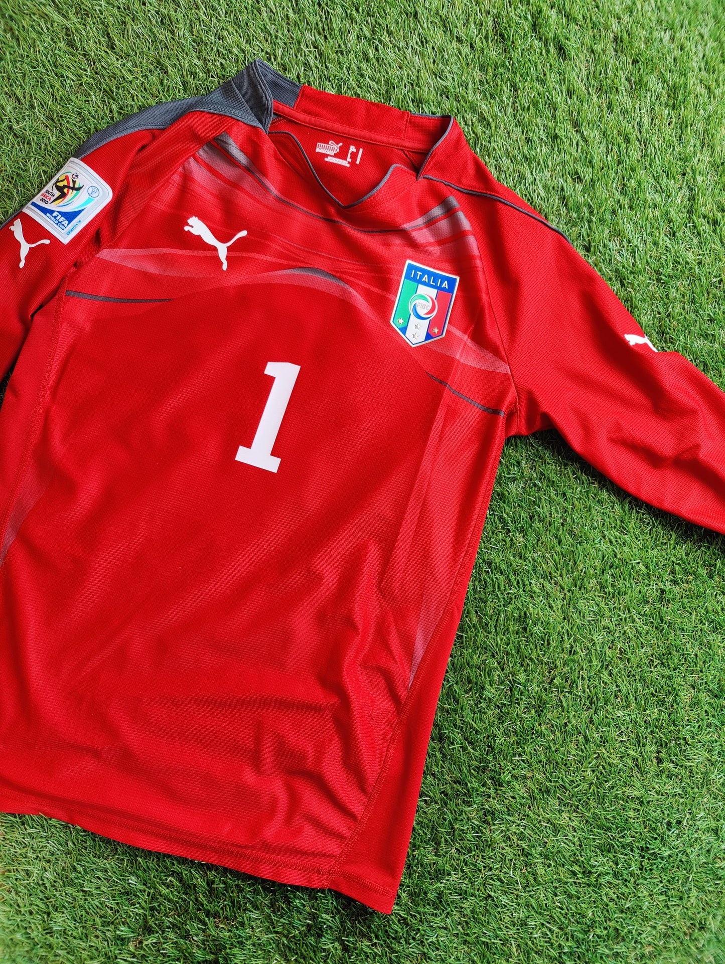 Gianluigi Buffon Str. M Italien Målmandstrøje – (VM 2010)