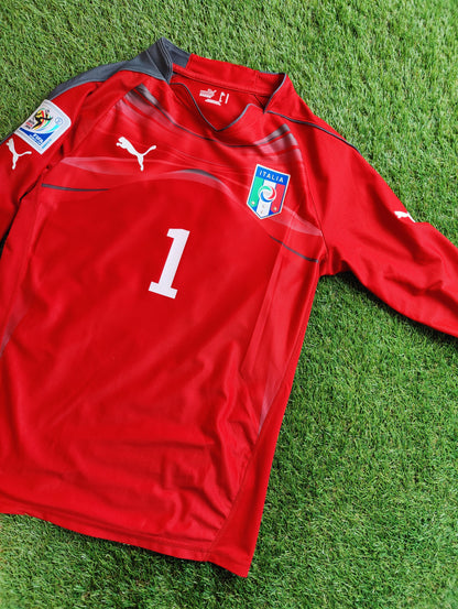 Gianluigi Buffon Str. M Italien Målmandstrøje – (VM 2010)