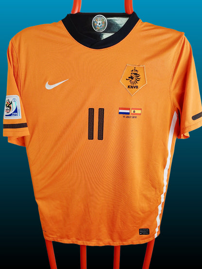 Arjen Robben Holland VM 2010 Hjemmebanetrøje Match details – Str. XL