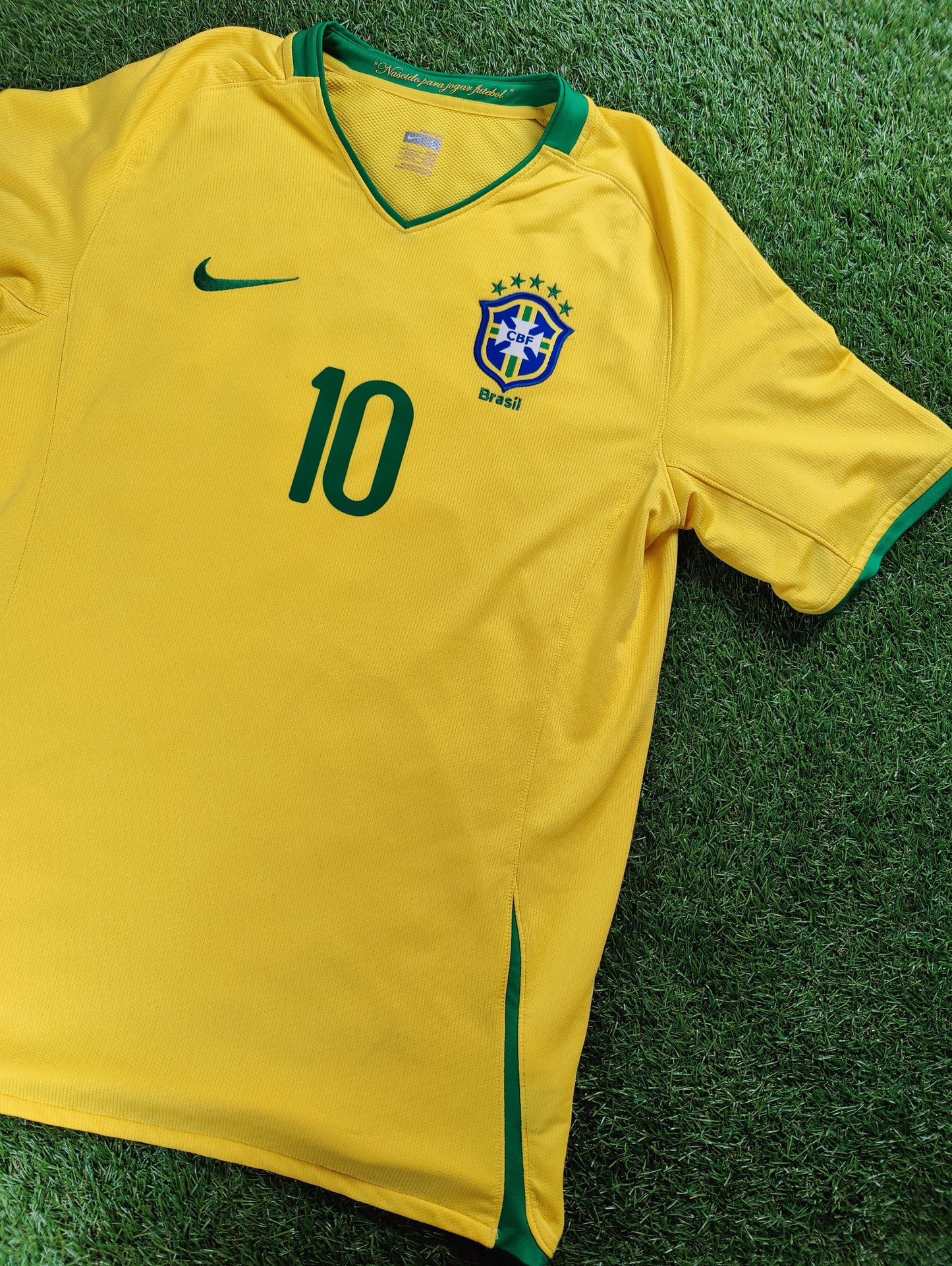 Ronaldinho Str. L Brasilien Hjemmebanetrøje (2008)