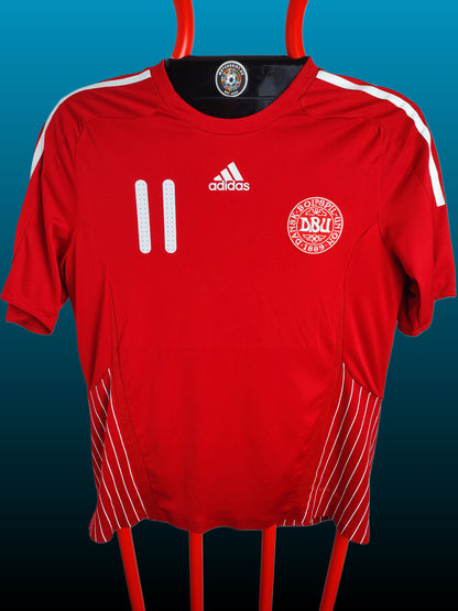 Nicklas Bendtner Danmark Hjemmebanetrøje – Str. L (2008-10) Player Version