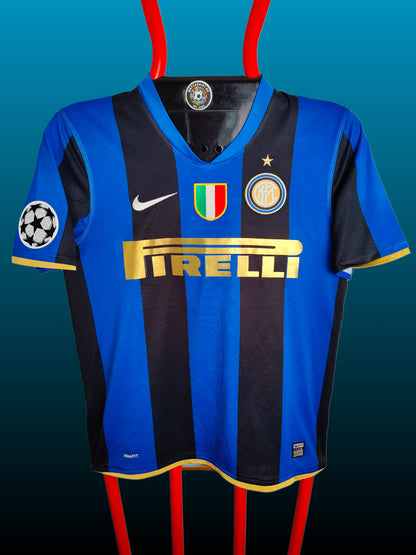 Luís Figo Inter Hjemmebanetrøje – Str. M (2008/09)