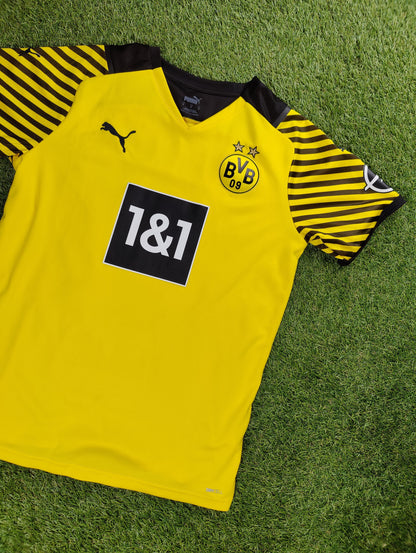 Erling Haaland Str. Medium (M) Borussia Dortmund Hjemmebanetrøje (2021/22)