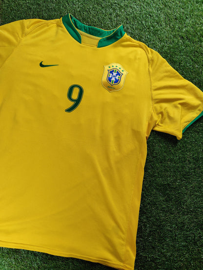 Ronaldo Nazário Str. XL Brasilien Hjemmebanetrøje (VM 2006)