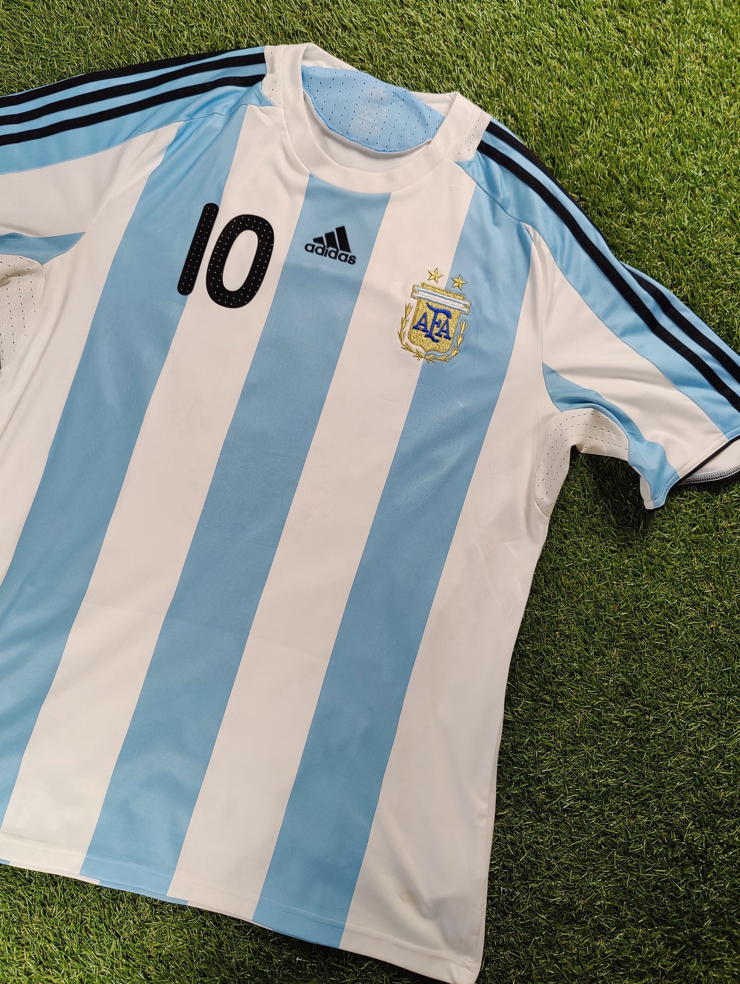Lionel Messi Str. XL Argentina Hjemmebanetrøje (2008)