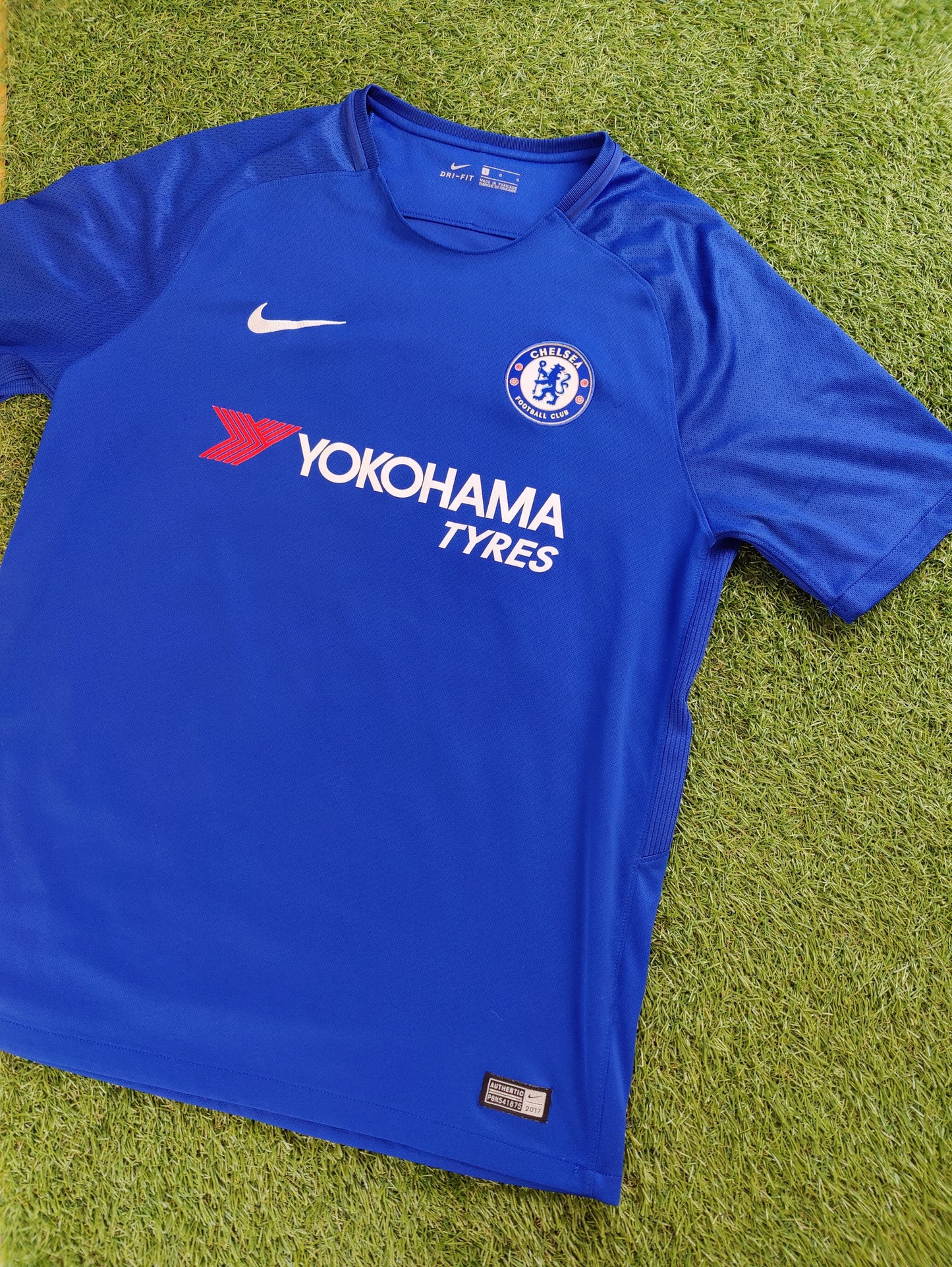 Eden Hazard Str. L Chelsea Hjemmebanetrøje (2017/18)