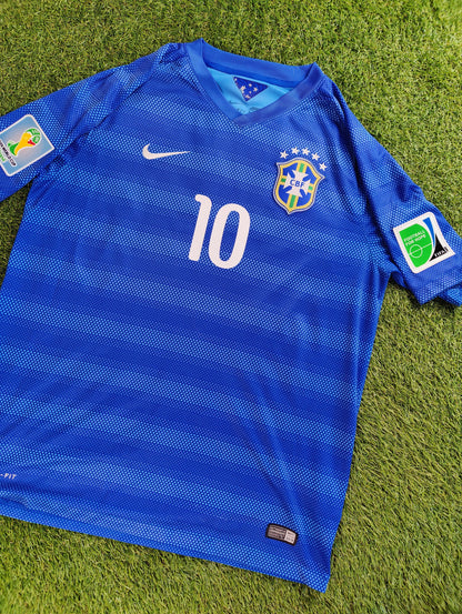 Neymar Jr. Str. L Brasilien Udebanetrøje (VM 2014)