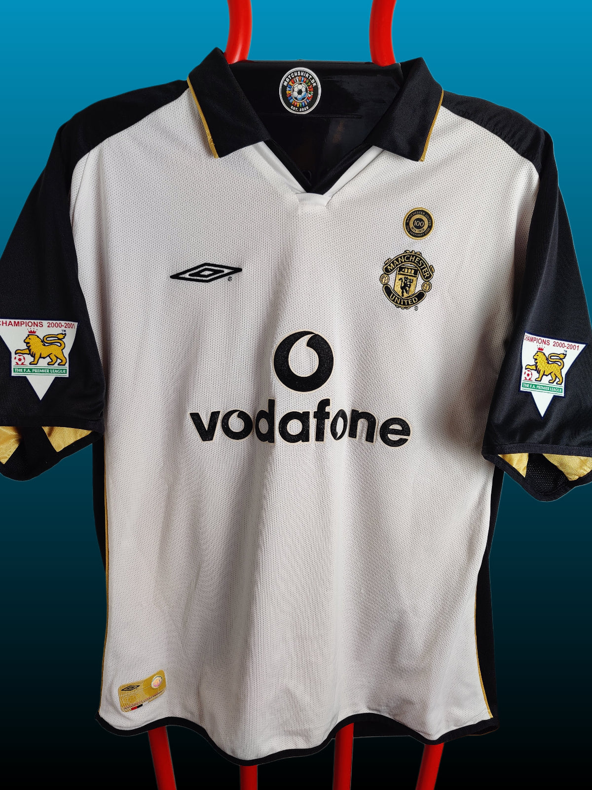 David Beckham Manchester United Centenary Away/Third Shirt – Str. XXL (2001/02)