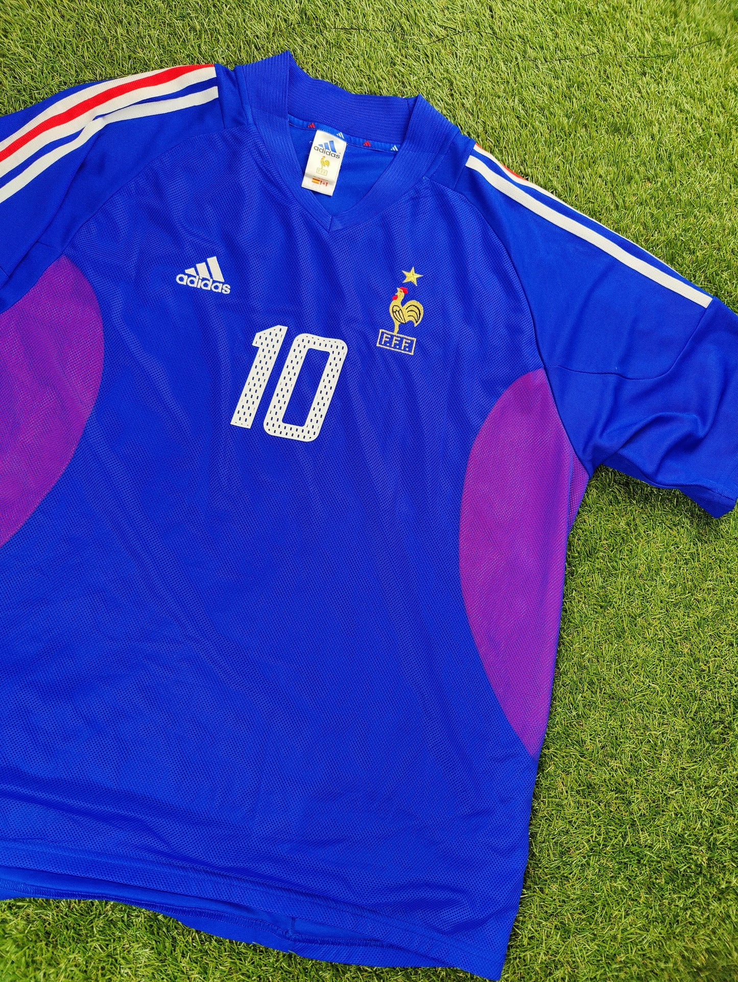 Zinedine Zidane Str. XXL Frankrig Hjemmebanetrøje (VM 2002)