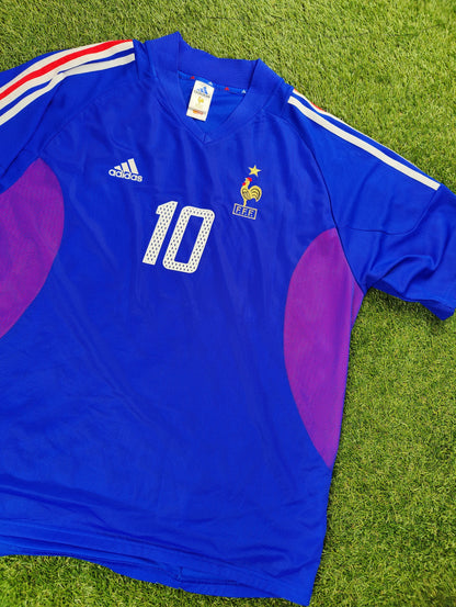 Zinedine Zidane Str. XXL Frankrig Hjemmebanetrøje (VM 2002)