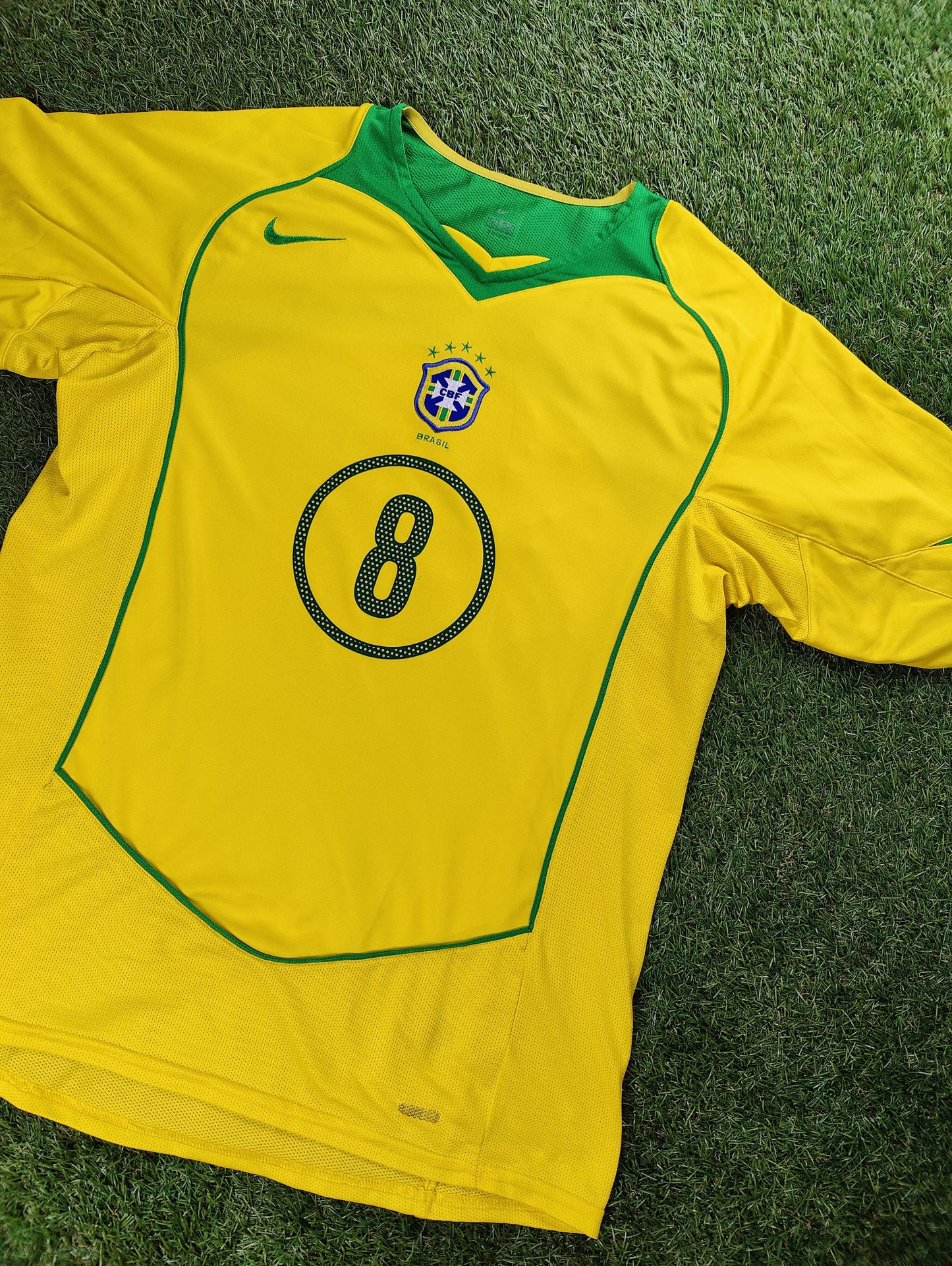 Kaká Str. L Brasilien Hjemmebanetrøje (2004)