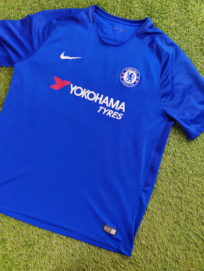 Eden Hazard Str. XL Chelsea Hjemmebanetrøje (2017/18)