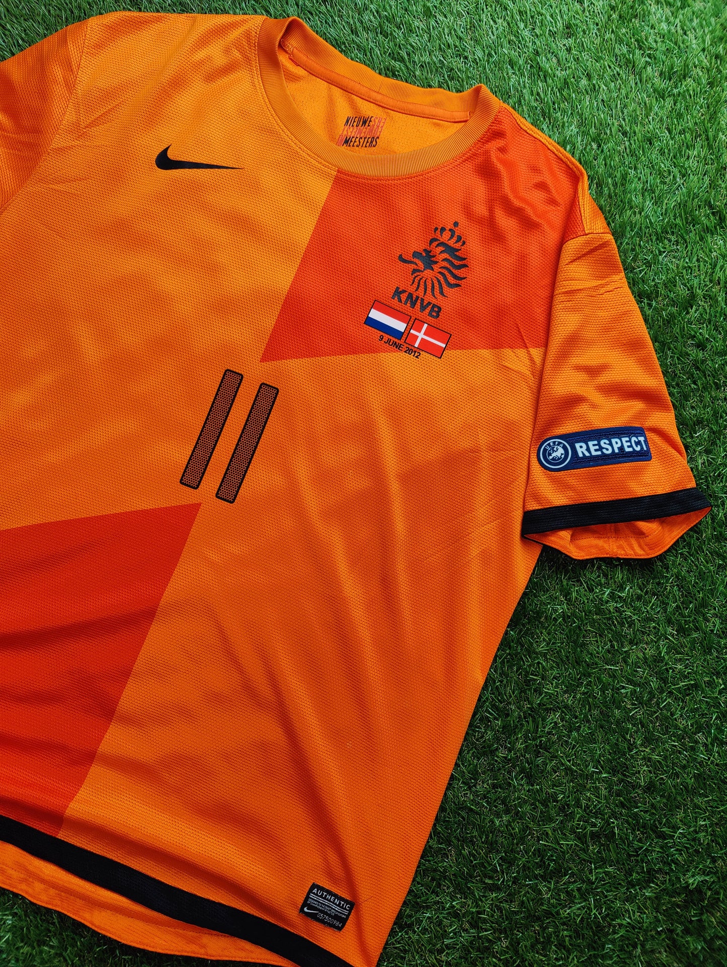 Arjen Robben Str. Large (L) Holland Hjemmebanetrøje – (Euro 2012)