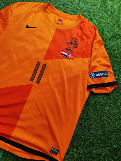 Arjen Robben Str. Large (L) Holland Hjemmebanetrøje – (Euro 2012)