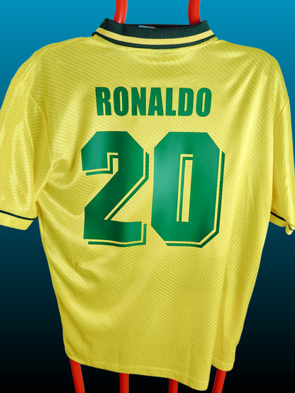Ronaldo Str. XL Brasilien Hjemmebanetrøje – (VM 1994)