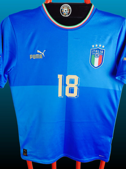 Nicolò Barella Str. L Italien Hjemmebanetrøje – (2022)