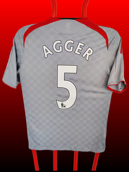 Daniel Agger Liverpool Udebanetrøje – Str. M (2008/09)