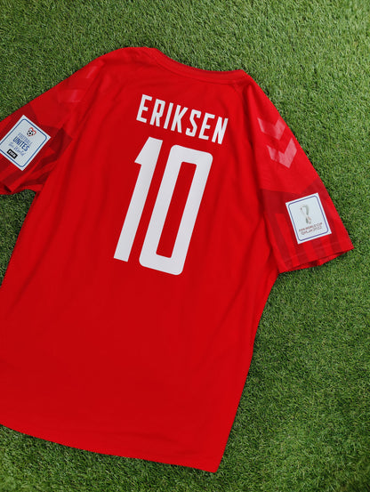 Christian Eriksen Str. XXL Danmark vs Tunesien – 22. november 2022 Hjemmebanetrøje (VM 2022)