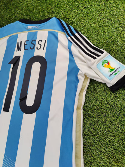 Lionel Messi Str. L Argentina vs Holland – 9. juli 2014 Hjemmebanetrøje (VM 2014)