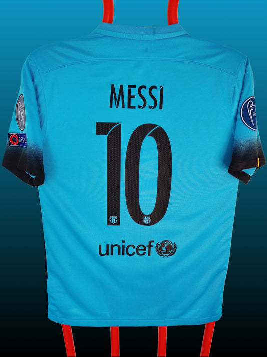 Lionel Messi FC Barcelona Udebanetrøje – Str. M (2015/16)