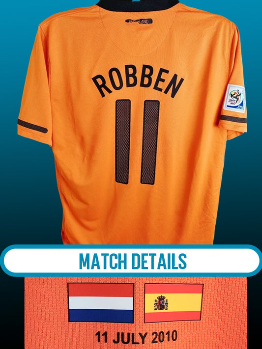Arjen Robben Holland VM 2010 Hjemmebanetrøje Match details – Str. XL