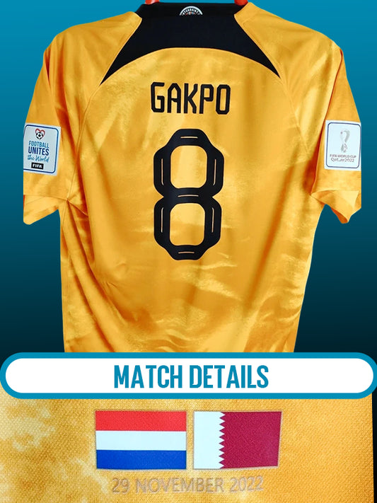 Cody Gakpo Str. XL Holland Hjemmebanetrøje – (VM 2022)