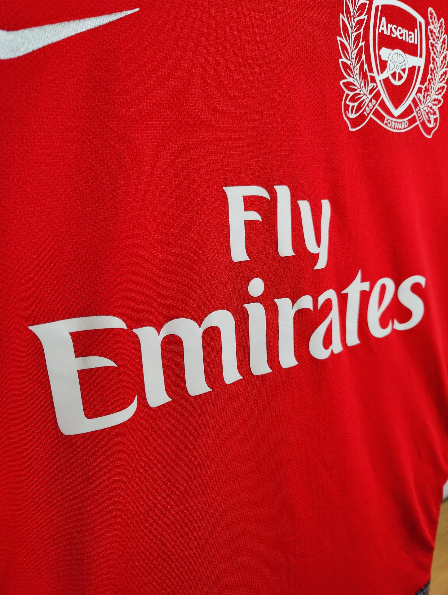 Nicklas Bendtner Arsenal Hjemmebanetrøje m. CL-tryk – Str. XL (2011/12)