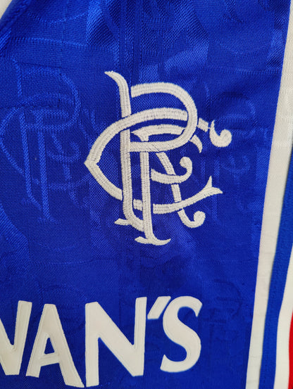 Brian Laudrup Rangers Hjemmebanetrøje – Str. M (1996/97)