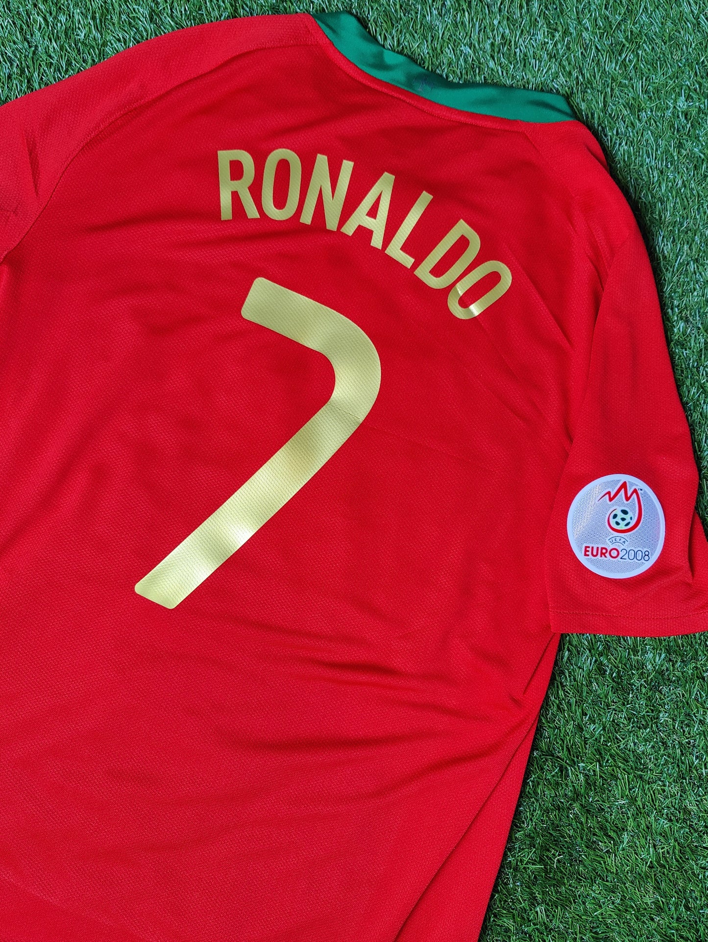 Cristiano Ronaldo Str. Large (L) Portugal Hjemmebanetrøje – (Euro 2008)