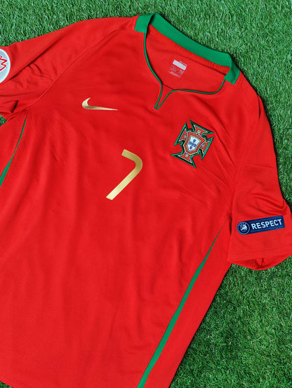 Cristiano Ronaldo Str. Large (L) Portugal Hjemmebanetrøje – (Euro 2008)
