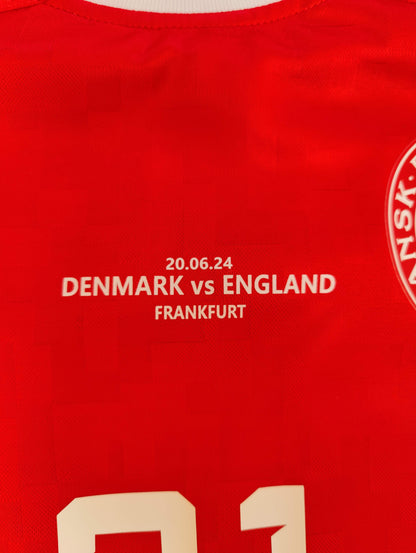 Morten Hjulmand Str. L Danmark Hjemmebanetrøje – (Euro 2024)