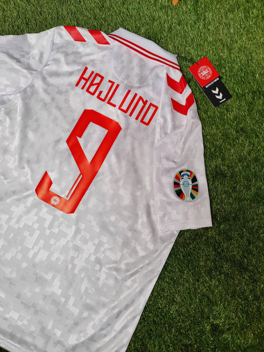 Rasmus Højlund Str. L Danmark Udebanetrøje – (Euro 2024)