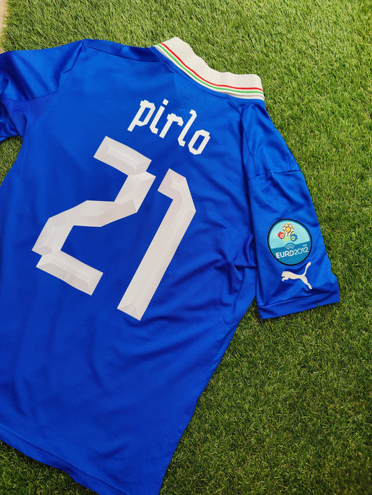 Andrea Pirlo Str. Medium (M) Italien Hjemmebanetrøje – (Euro 2012)