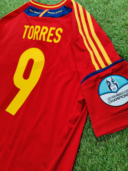 Fernando Torres Str. Medium (M) Spanien Hjemmebanetrøje – (Euro 2012)