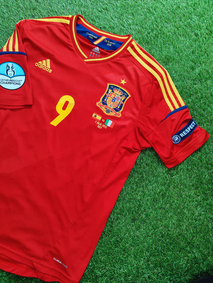 Fernando Torres Str. Medium (M) Spanien Hjemmebanetrøje – (Euro 2012)