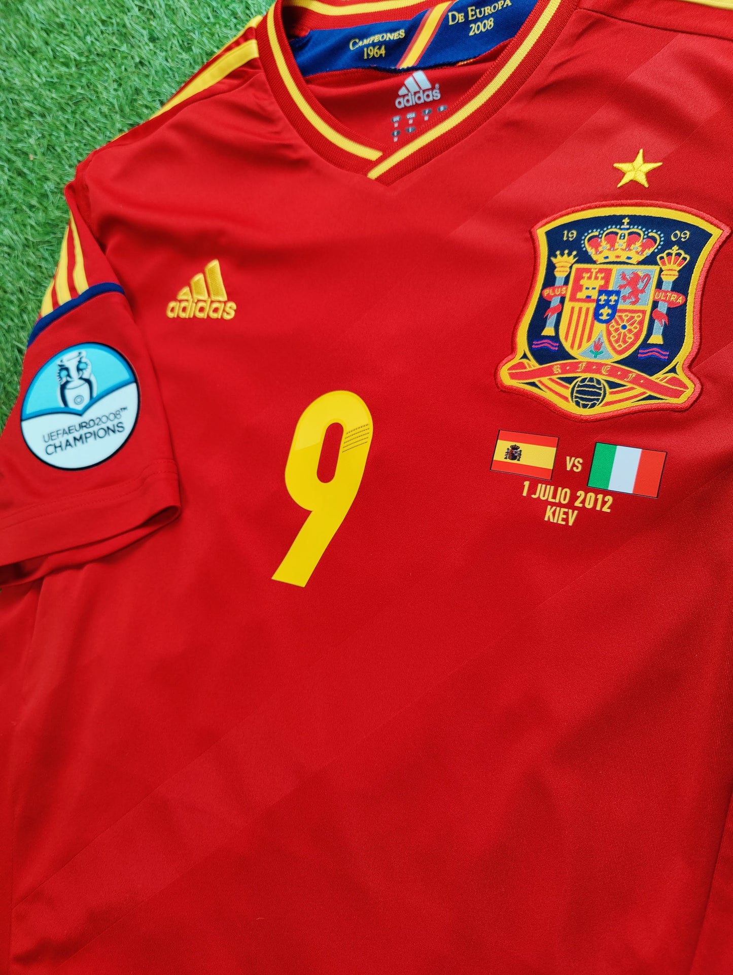 Fernando Torres Str. Medium (M) Spanien Hjemmebanetrøje – (Euro 2012)