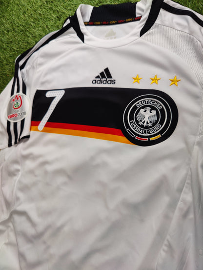 Bastian Schweinsteiger Str. Medium (M) Tyskland Hjemmebanetrøje – (Euro 2008)